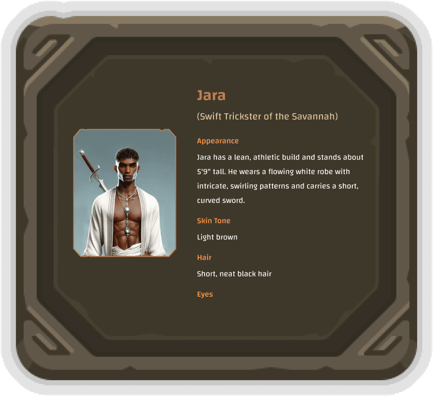 Character Info - Jara