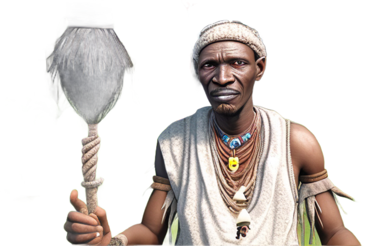 a-poor-nigerian-witch-doctor-game-character--757807338